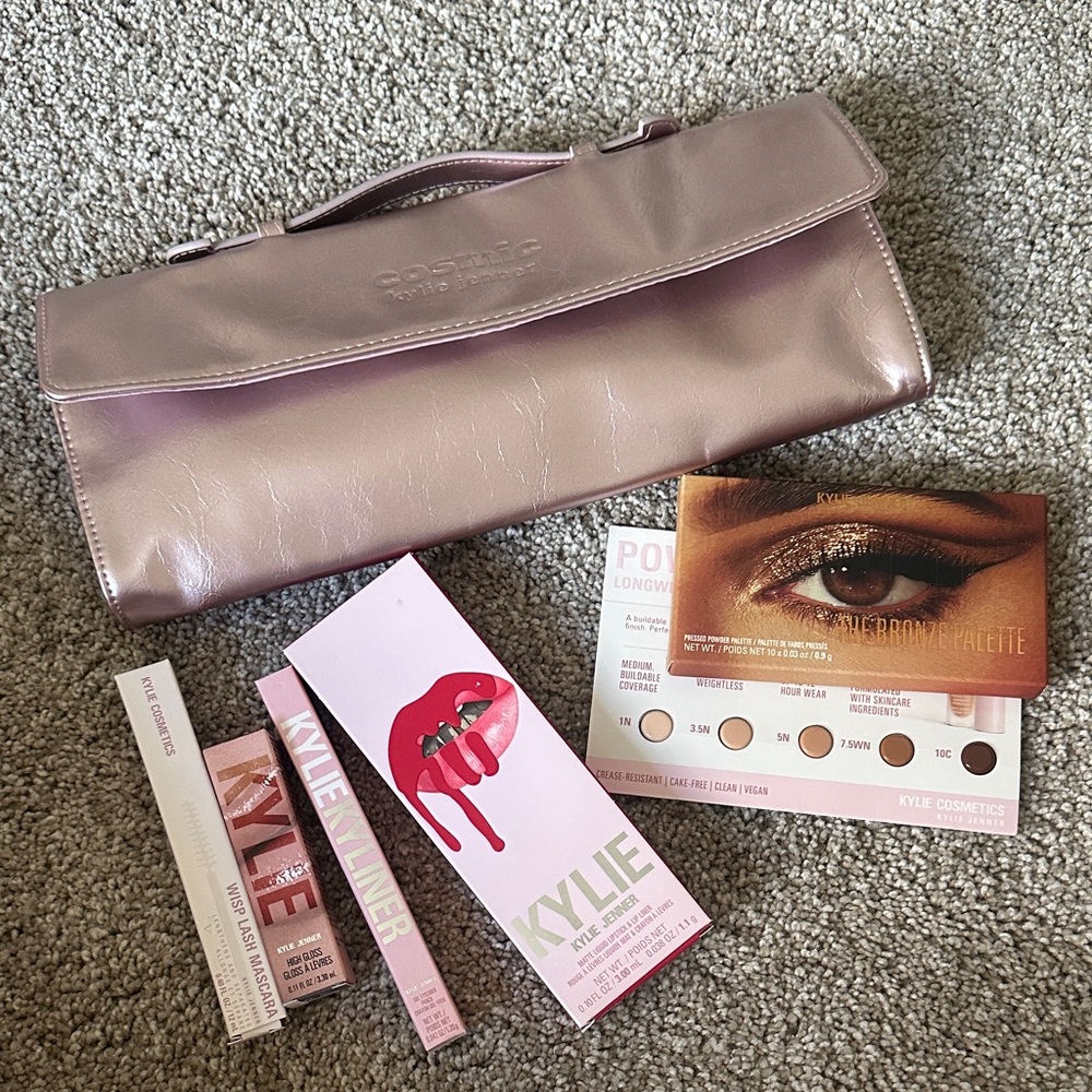 Kylie Cosmetics Glam Set with red and Gold Hues